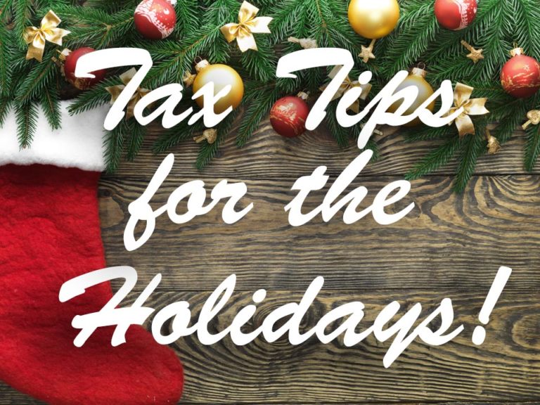 Tax Tips for the Holidays