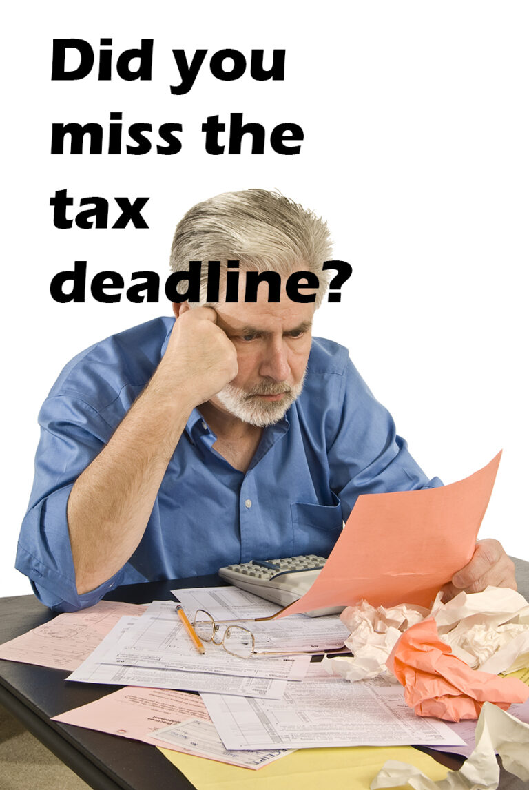 man concerned with his taxes